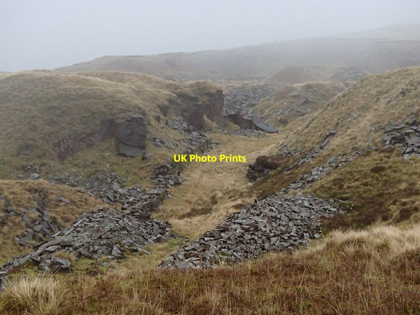 Photo 6"x4" Former quarry workings, Cock Hill Glossop c2012