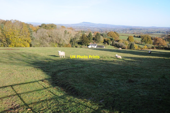 Photo 6"x4" View north from Clytha Hill Pit c2012