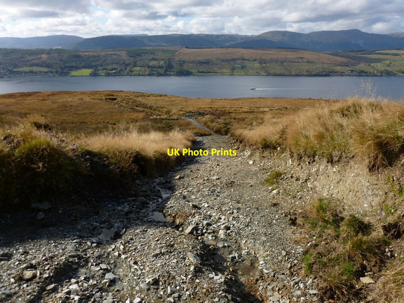 Photo 6"x4" New track on the moor Shandon\/NS2586 c2012