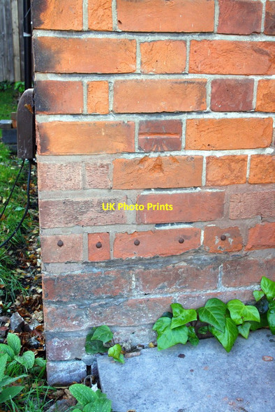 Photo 6"x4" Benchmark on #125 Stoneleigh Road Birchfield\/SP0790 c2012