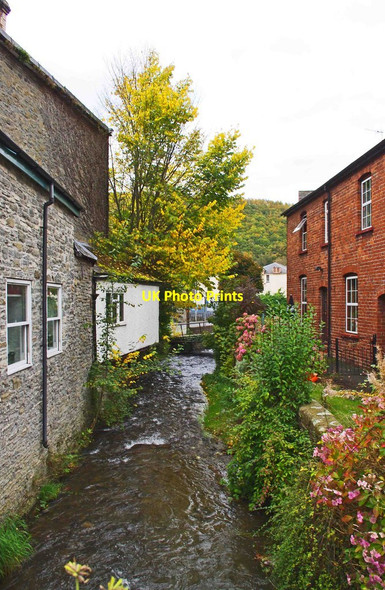 Photo 6"x4" Brook viewed from Broad Street, Knighton, Powys Knighton\/Tref-y-Clawdd c2012