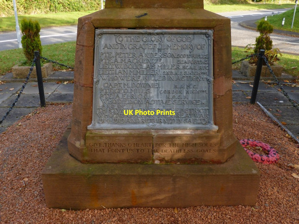 Photo 6"x4" Shandon War Memorial Rhu\/NS2684 c2012