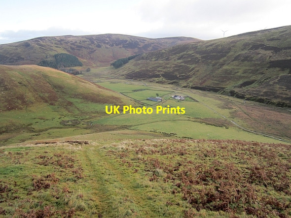 Photo 6"x4" Glenkirk seen from Congrie Hill Kingledores c2012