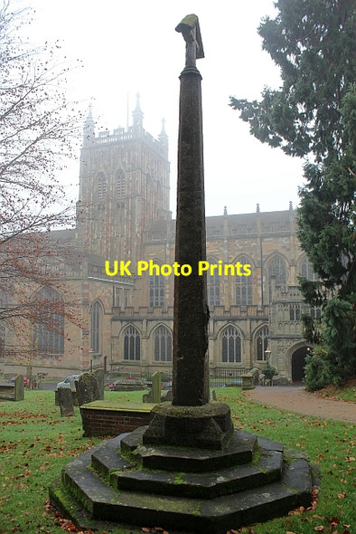 Photo 6"x4" Preaching cross, Great Malvern Priory Great Malvern c2012
