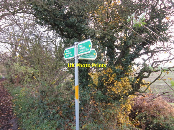 Photo 6"x4" A junction of paths near Ryhill Royston\/SE3511 c2012