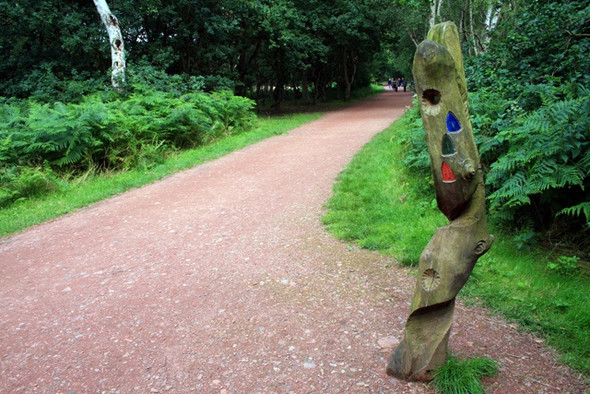 Photo 6"x4" Waymark Sherwood Forest Country Park Edwinstowe c2008