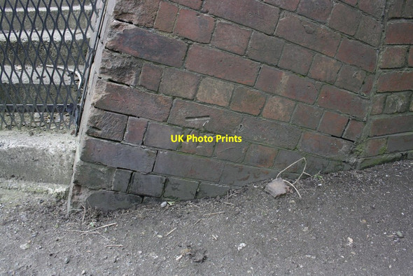 Photo 6"x4" Benchmark on Springwell Lane railway bridge Northallerton c2012