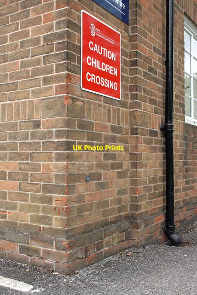 Photo 6"x4" Benchmark on The Library Northallerton c2012