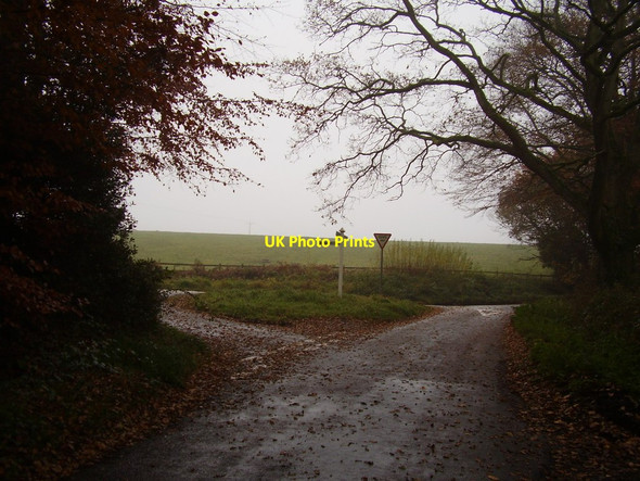 Photo 6"x4" Winter gloom, Venn Ottery Higher Metcombe c2012
