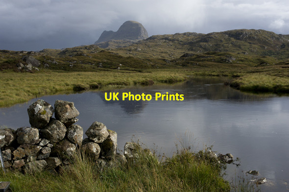 Photo 6"x4" Suilven and the Abhainn Bad na h-Achlaise Lochinver\/NC0922 c2012