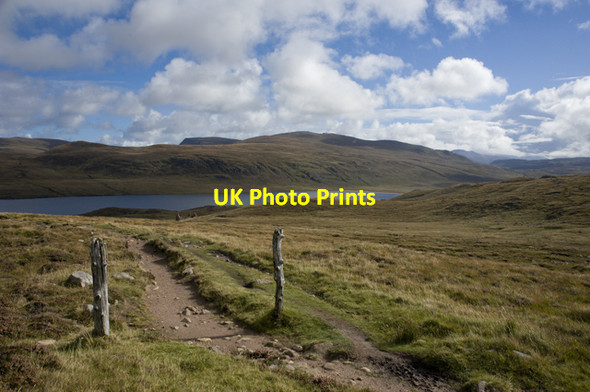 Photo 6"x4" Old gateway above Sandwood Loch Druim na Buainn c2012