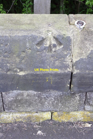 Photo 6"x4" Benchmark on Leazes Park eastern boundary wall Newcastle upon Tyne c2012