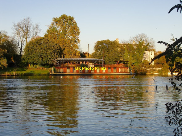 Photo 6"x4" The 'Astoria', seen from Hurst Park riverside Teddington\/TQ1670 c2012