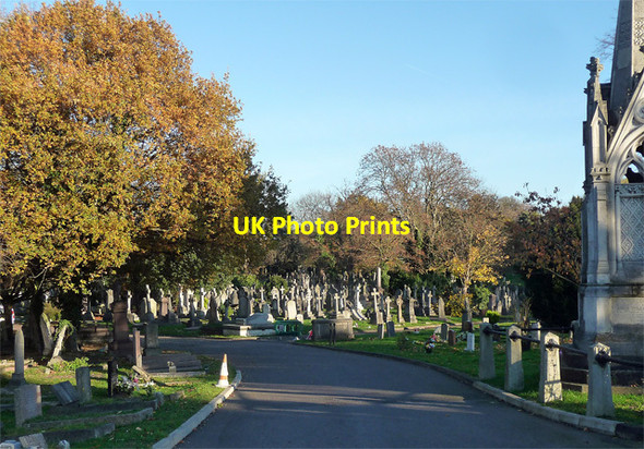 Photo 6"x4" Various monuments, West Norwood Cemetery (22) Streatham c2012