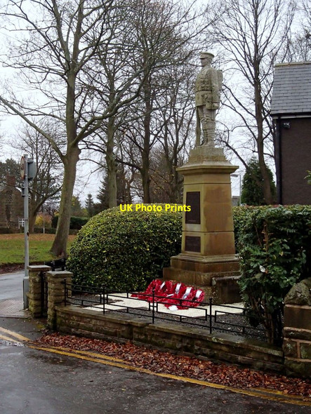 Photo 6"x4" War memorial Brick Houses c2012