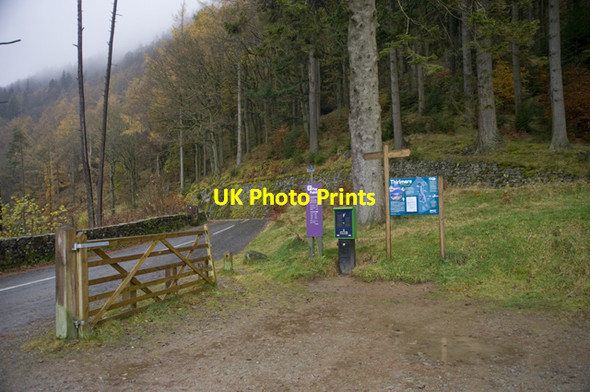 Photo 6"x4" Car park near Thirlmere Dam Legburthwaite c2012
