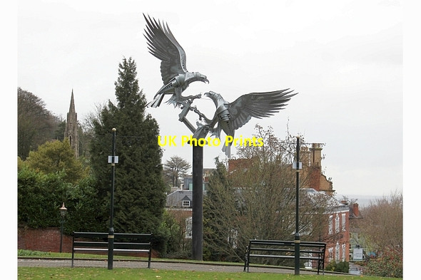 Photo 6"x4" The Diamond Jubilee sculpture, Rosebank Gardens Great Malvern c2012
