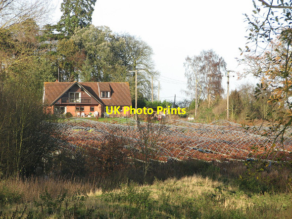 Photo 6"x4" View towards houses in Dunburgh Road Beccles c2012