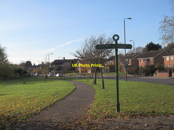 Photo 6"x4" Signpost for the Green Chain Walk Eltham c2012