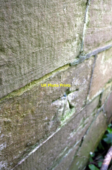 Photo 6"x4" Benchmark on the back of the NE parapet of North Bridge Northallerton c2012