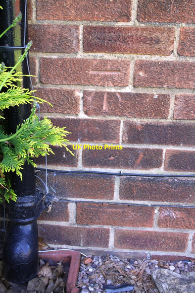 Photo 6"x4" Benchmark on #57 Bullamoor Road Northallerton c2012