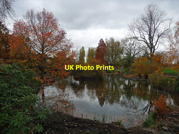Photo 6"x4" Lake, Brockwell Park Brixton\/TQ3175 c2012