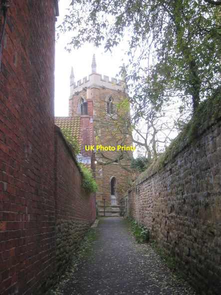 Photo 6"x4" Footpath from Water Lane to St. Guthlac's church, Stathern Stathern c2012