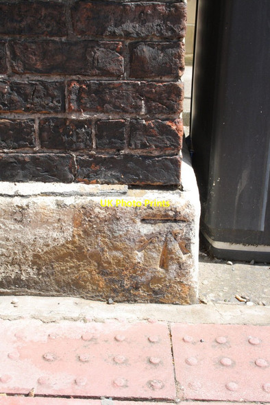 Photo 6"x4" Benchmark on #1 Ellison Place Newcastle upon Tyne c2012