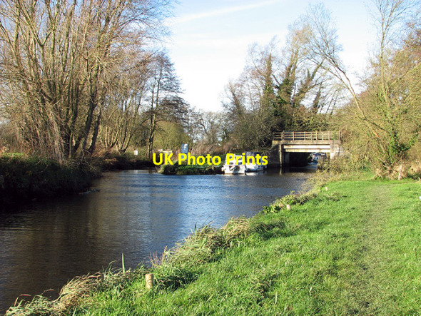 Photo 6"x4" View towards the head of Geldeston Dyke Geldeston c2012