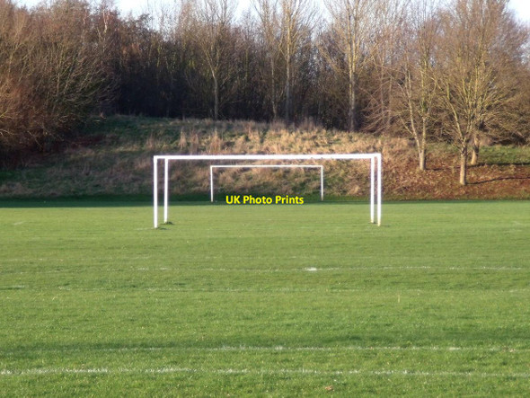 Photo 6"x4" Goalposts in Sinfin Moor Park Sinfin Moor c2012
