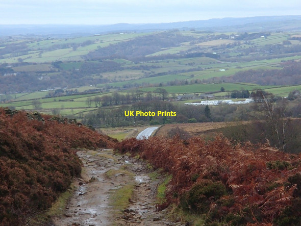 Photo 6"x4" Track off the moors Ringinglow c2012