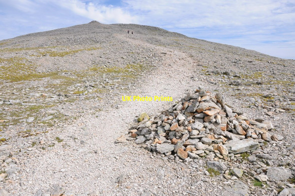 Photo 6"x4" Cairn and path on Carnedd Dafydd Carnedd Dafydd c2012