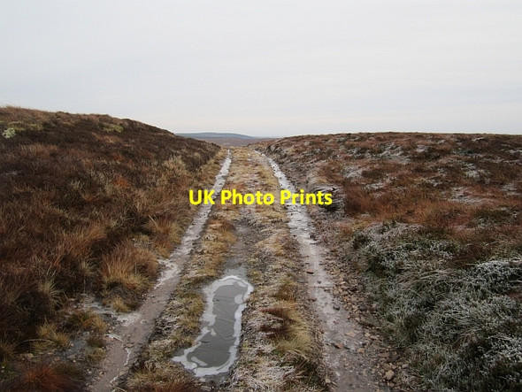 Photo 6"x4" Track on Windy Gyle Russell's Cairn c2012