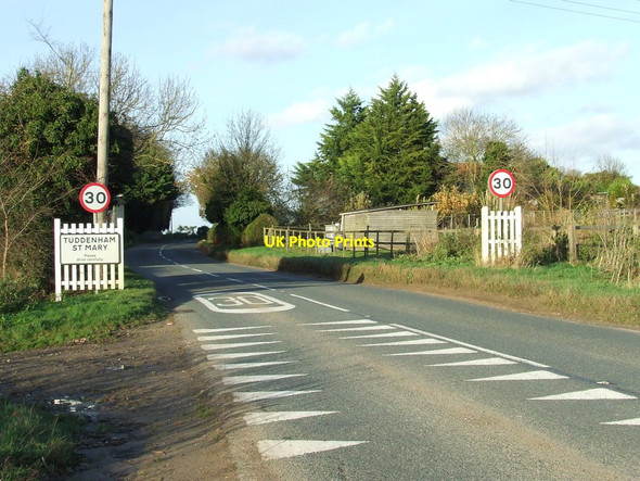 Photo 6"x4" Entering Tuddenham St Mary Tuddenham\/TL7371 c2012