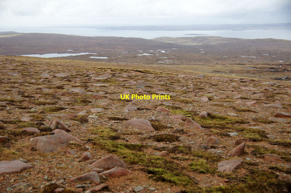 Photo 6"x4" View north-east from the flanks of Mid Field North Collafirth c2012