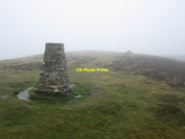 Photo 6"x4" Ling Fell trig point Wythop Mill c2012