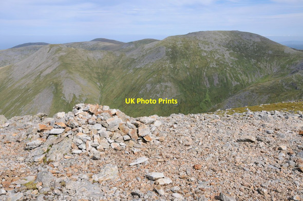 Photo 6"x4" View across Cwmglas Mawr to Carnedd Llywelyn Ysgolion Duon c2012
