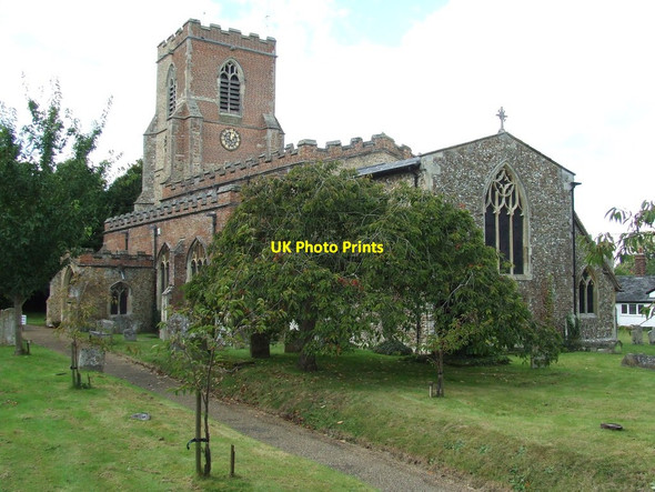 Photo 6"x4" St. Mary's Steeple Bumpstead Steeple Bumpstead c2012