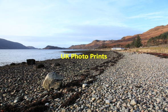 Photo 6"x4" Shoreline at Inverie Inverie c2012