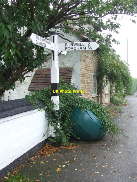 Photo 6"x4" Road Sign Swaffham Prior c2012