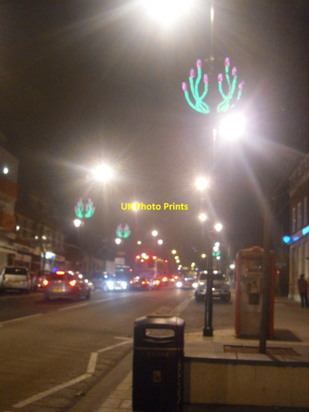 Photo 6"x4" Festive lavender, Woodcote Road, Wallington Carshalton c2012