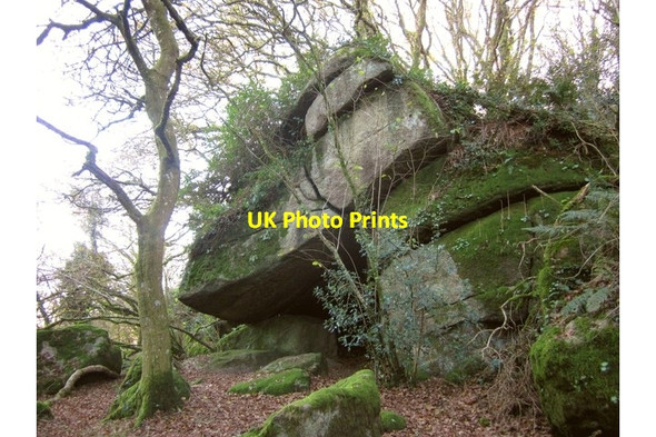 Photo 6"x4" Rock near Sharpitor Lustleigh c2012