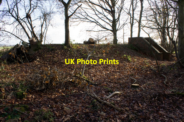 Photo 6"x4" Air Raid Shelter Atcham c2012