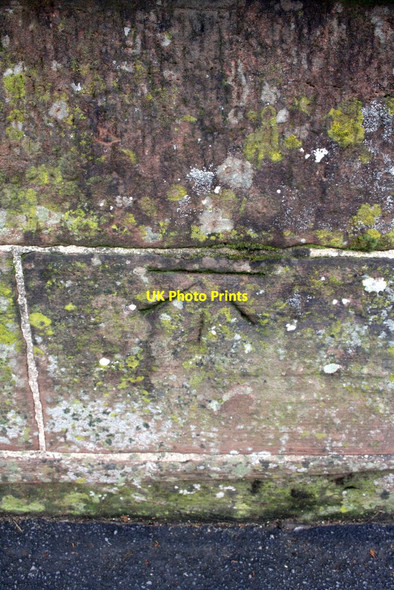 Photo 6"x4" Benchmark on railway bridge, Ellenborough Road Maryport\/NY0336 c2012