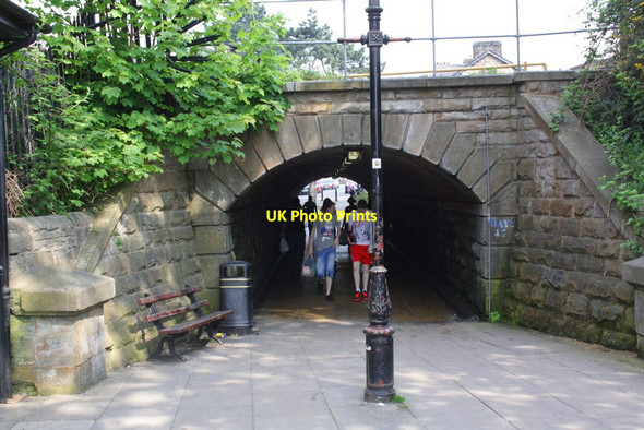 Photo 6"x4" Railway bridge over pedestrian route along Bower Street Harrogate c2012