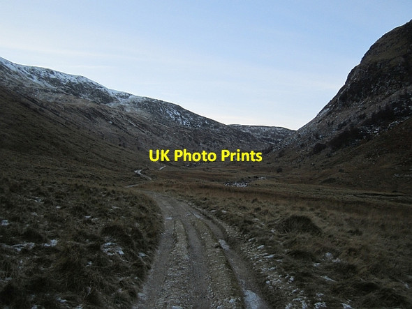Photo 6"x4" Road up Glen Clova Moulzie c2012