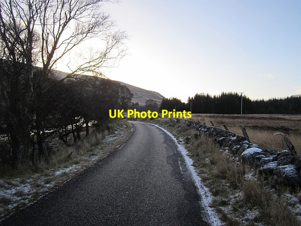 Photo 6"x4" Road in Glen Isla Delnamer c2012