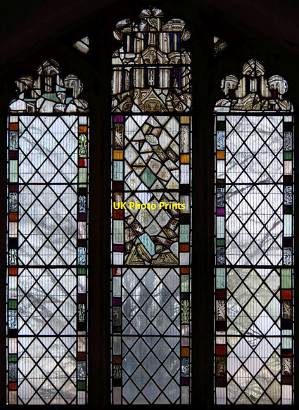 Photo 6"x4" All Saints, Worlington - Stained glass window Worlington\/TL6973 c2012