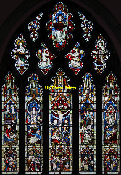 Photo 6"x4" St Mary, Barton Mills - Stained glass window Barton Mills c2012