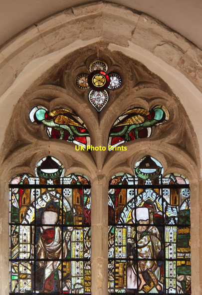 Photo 6"x4" St Mary, Barton Mills - Stained glass window Barton Mills c2012 P1